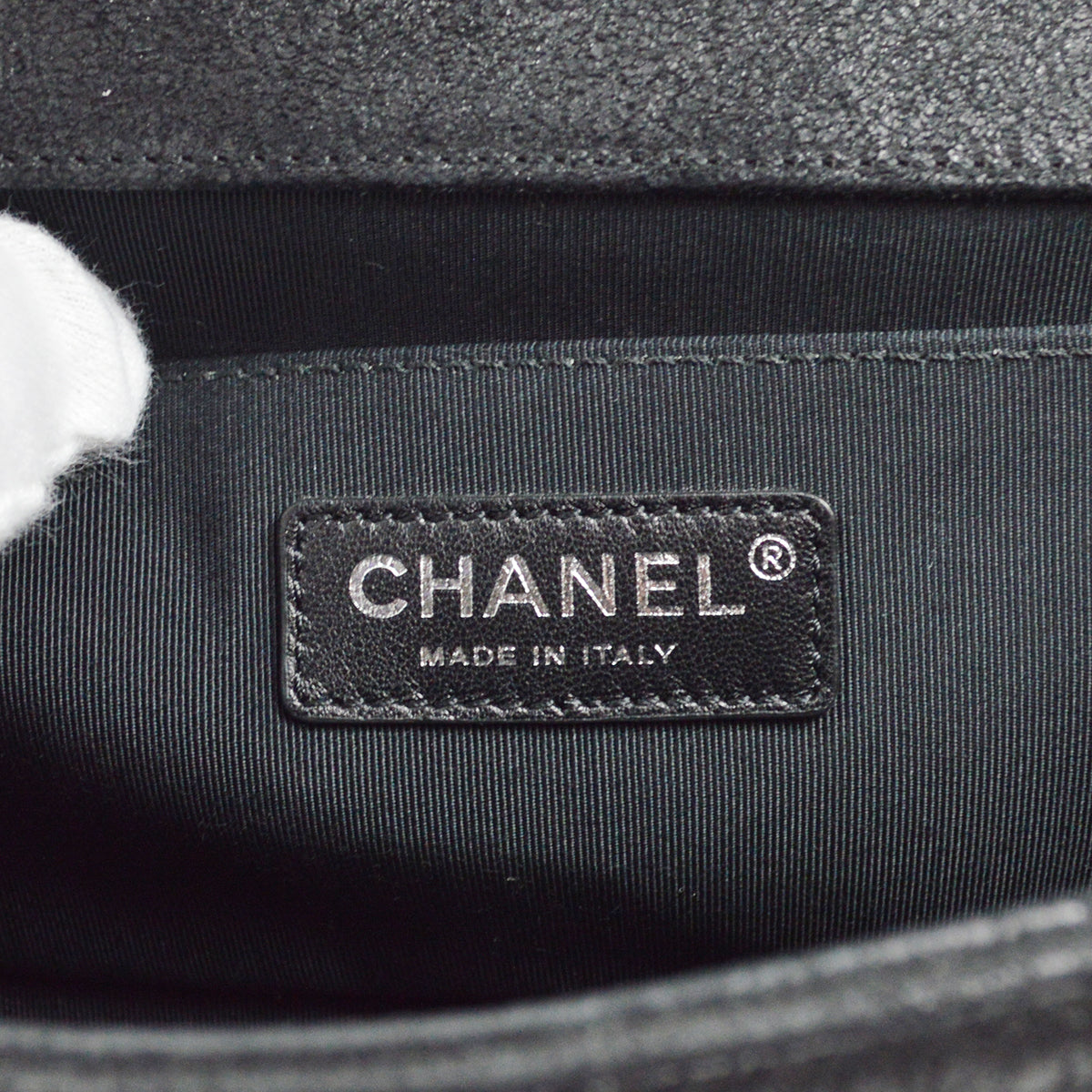 Medium Boy Chanel 2013-2014 Black Medium Double Chain Shoulder Bag