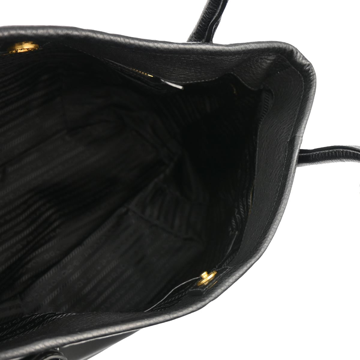 Prada Black Nylon 2way Tote Shoulder Handbag