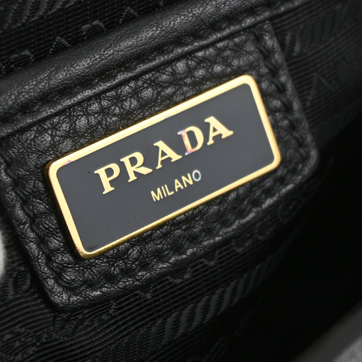 Prada Black Leather Shoulder Bag