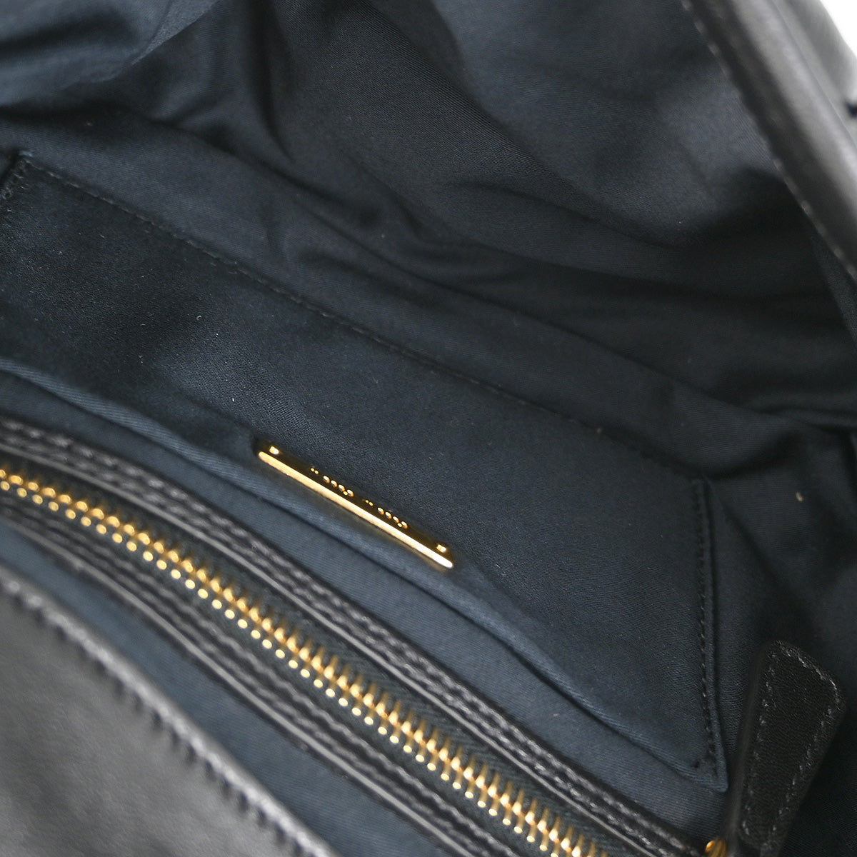 Miu Miu Black Lambskin Shoulder Bag