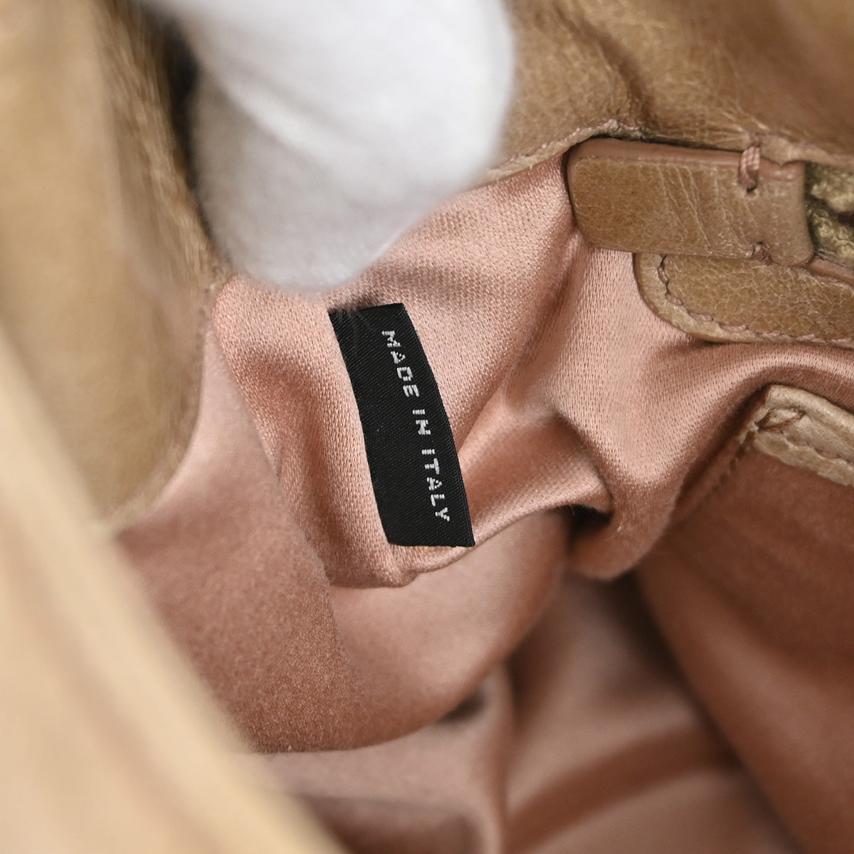 Miu Miu Beige Leather 2way Tote Shoulder Handbag