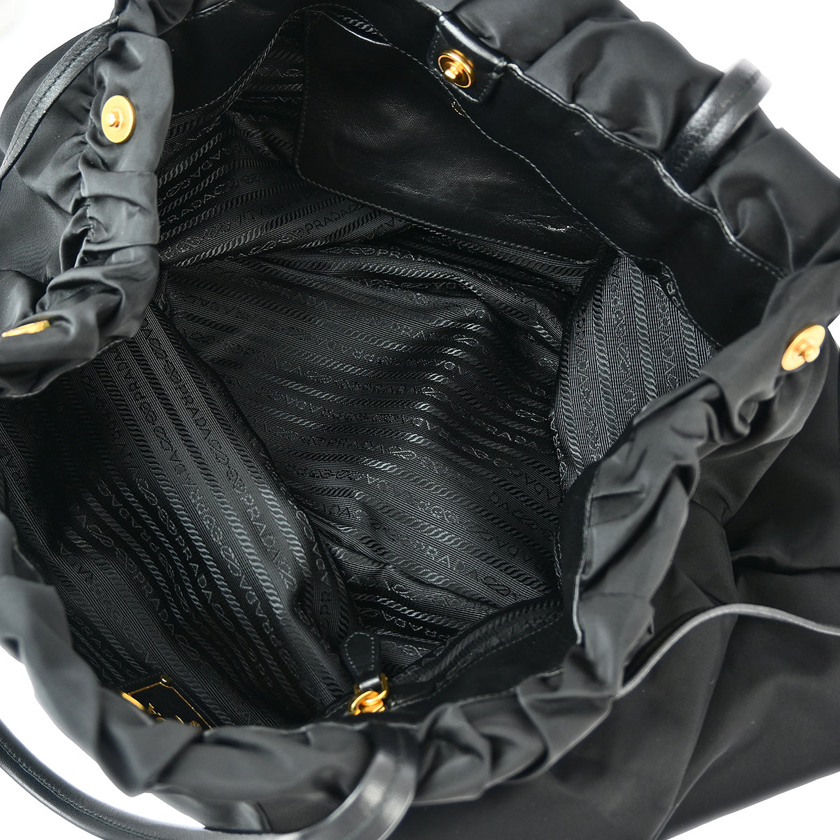 Prada Black Nylon Tote Handbag