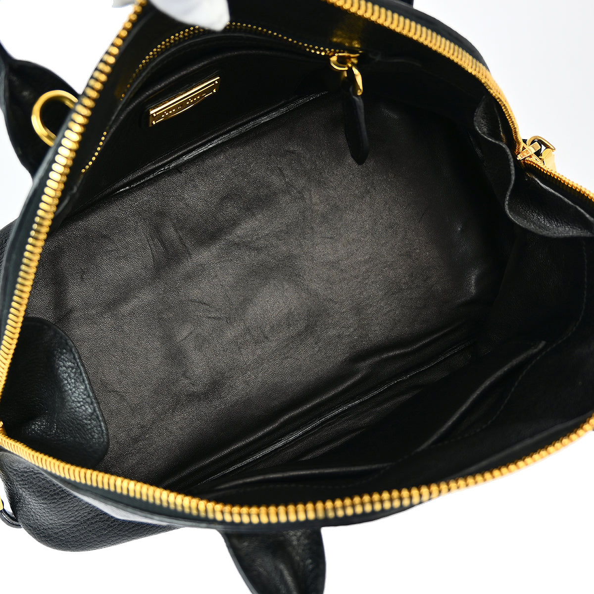 Miu Miu Black Leather 2way Shoulder Handbag