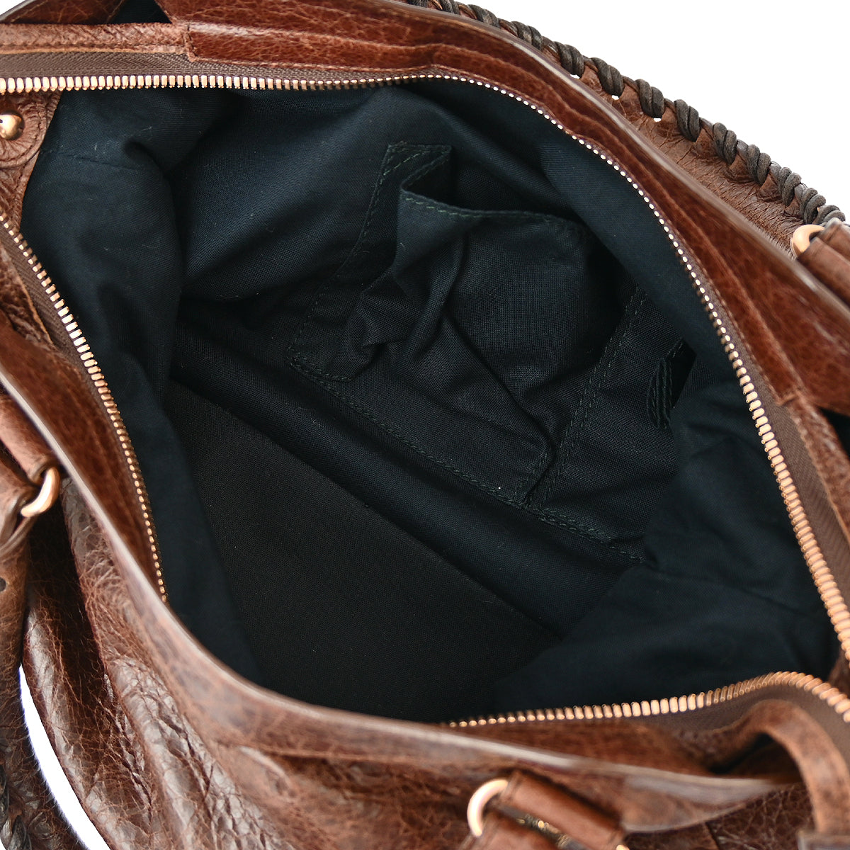 Balenciaga Brown Goatskin Giant Town 2way Shoulder Handbag