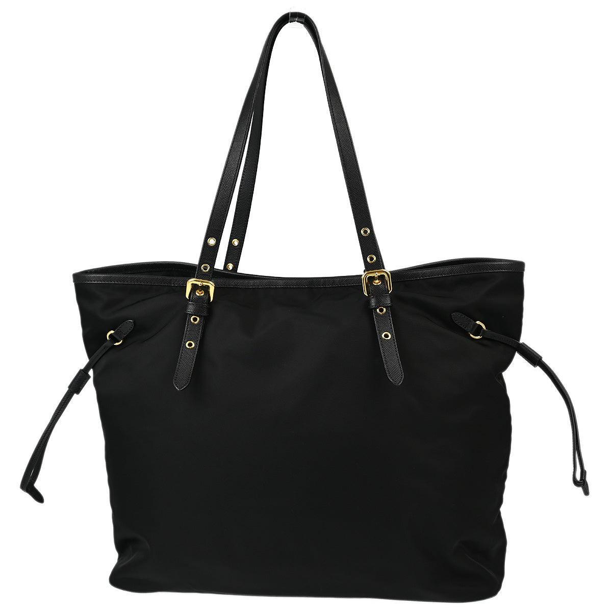 Prada Black Nylon Shoulder Tote Bag
