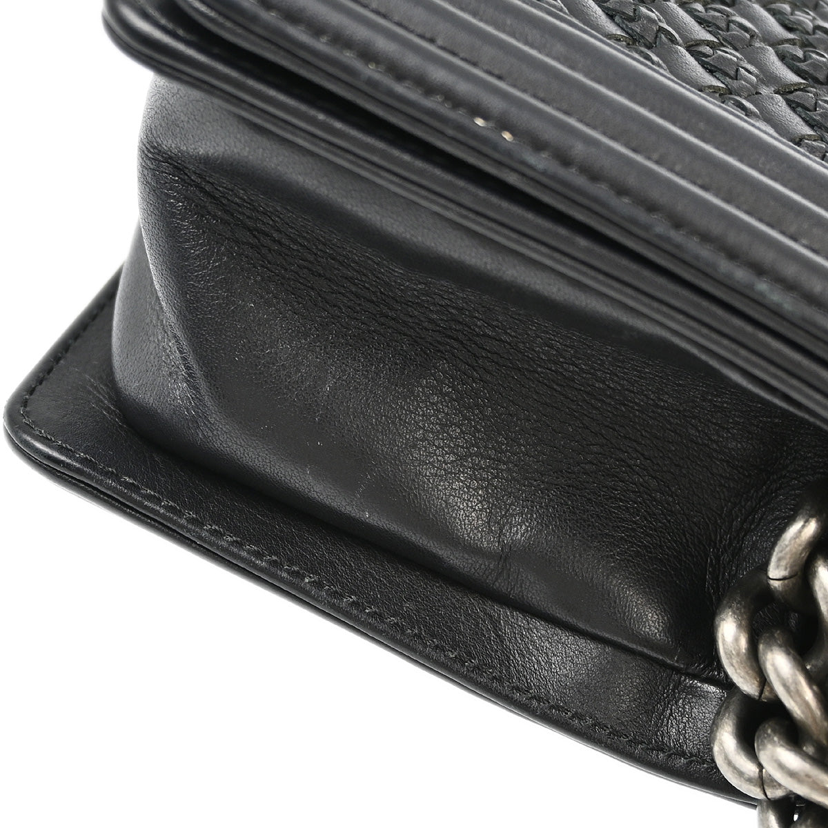 Chanel 2018 Braided Calfskin Boy Small