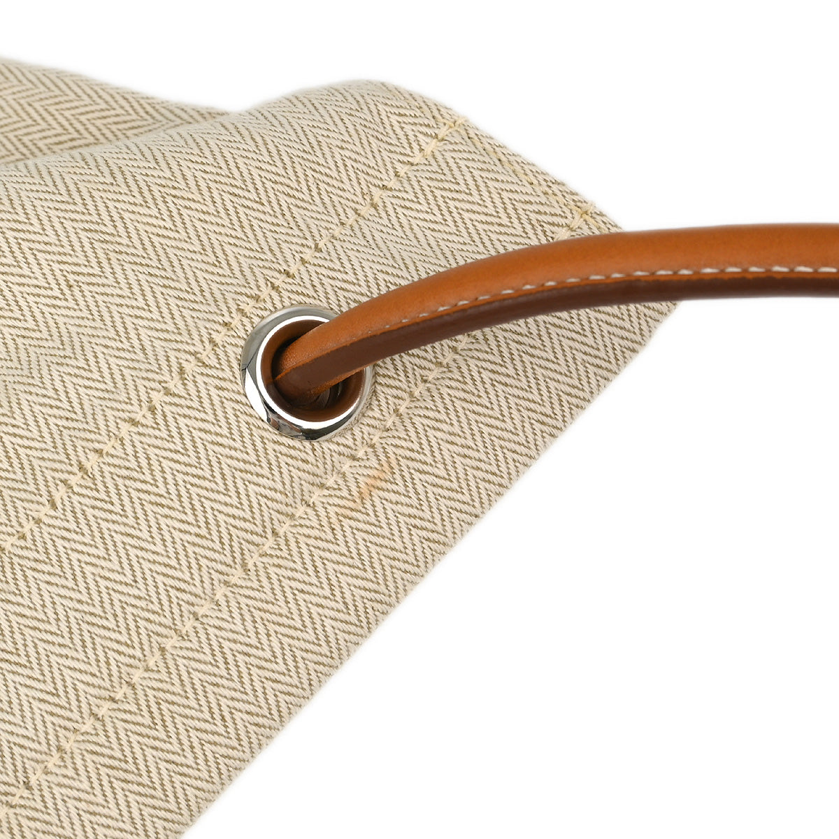 Hermes 2012 Beige Toile Chevrons Aline MM Shoulder Bag