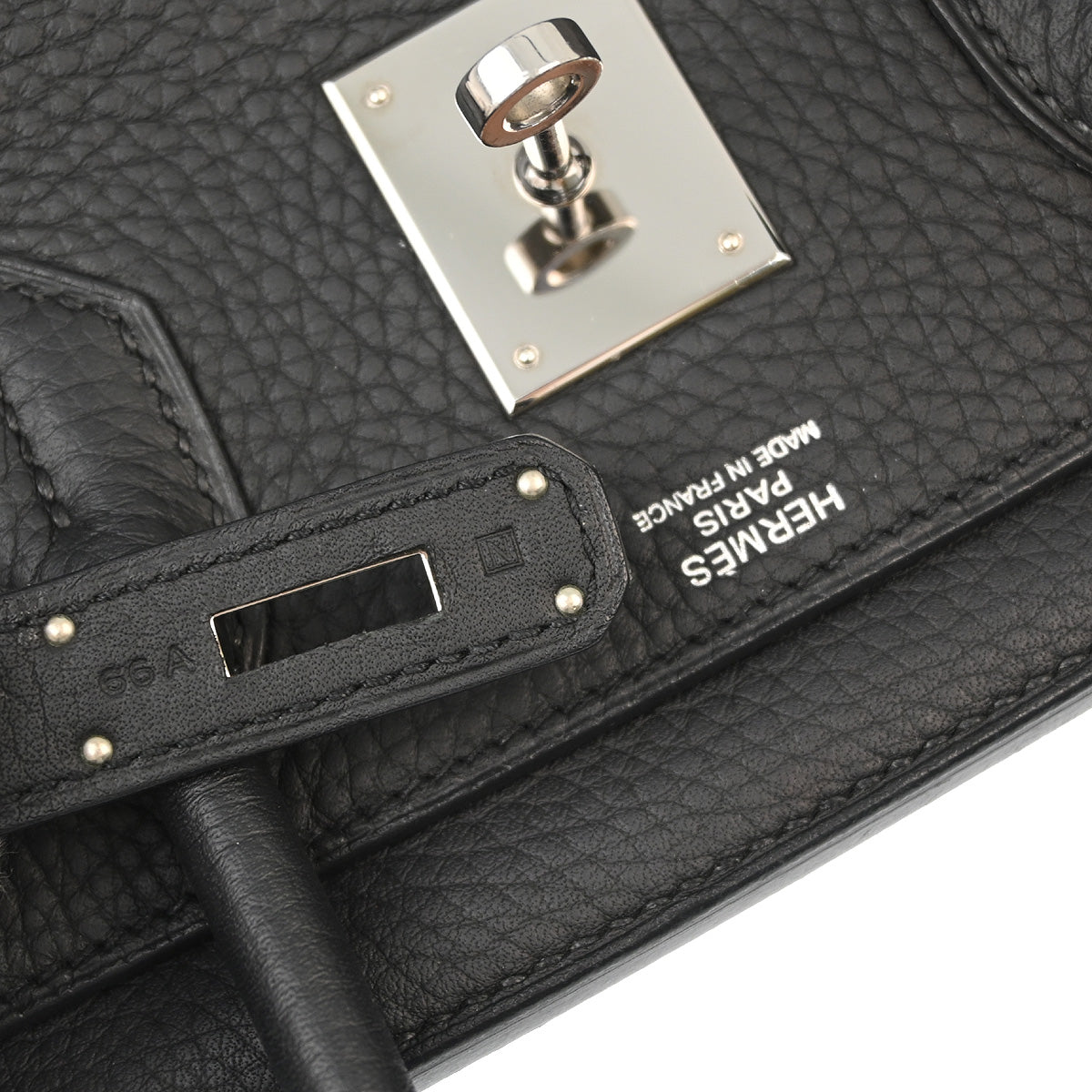 Hermes 2010 Black Taurillon Clemence Birkin 30 Handbag