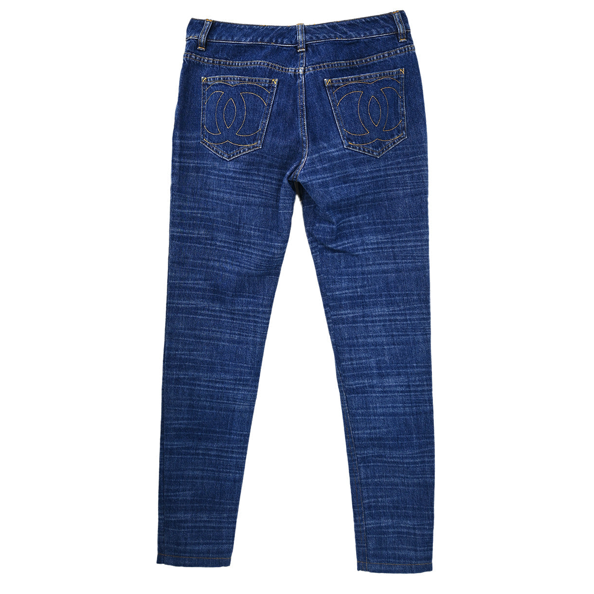 Chanel 2014 Long Denim Pants Blue #36