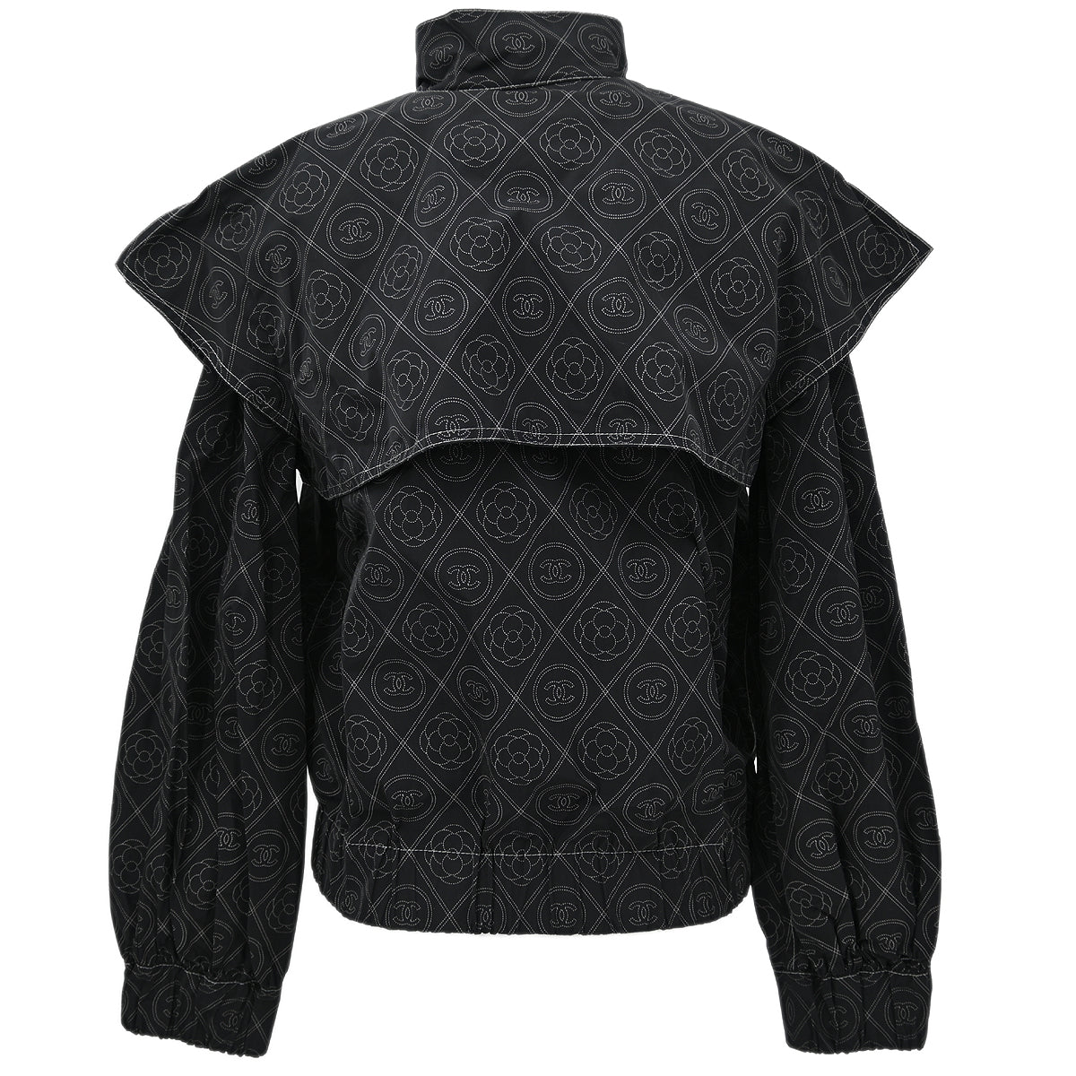 Chanel 2018 Zip Up Jacket Black #38