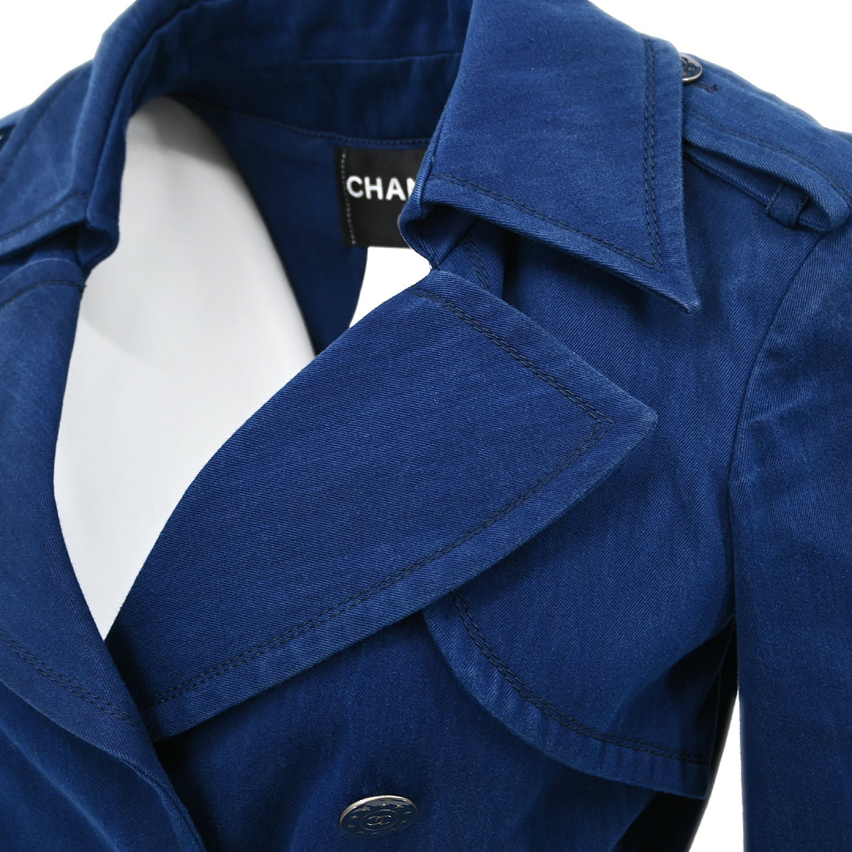 Chanel 2013 Trench Coat Navy #36