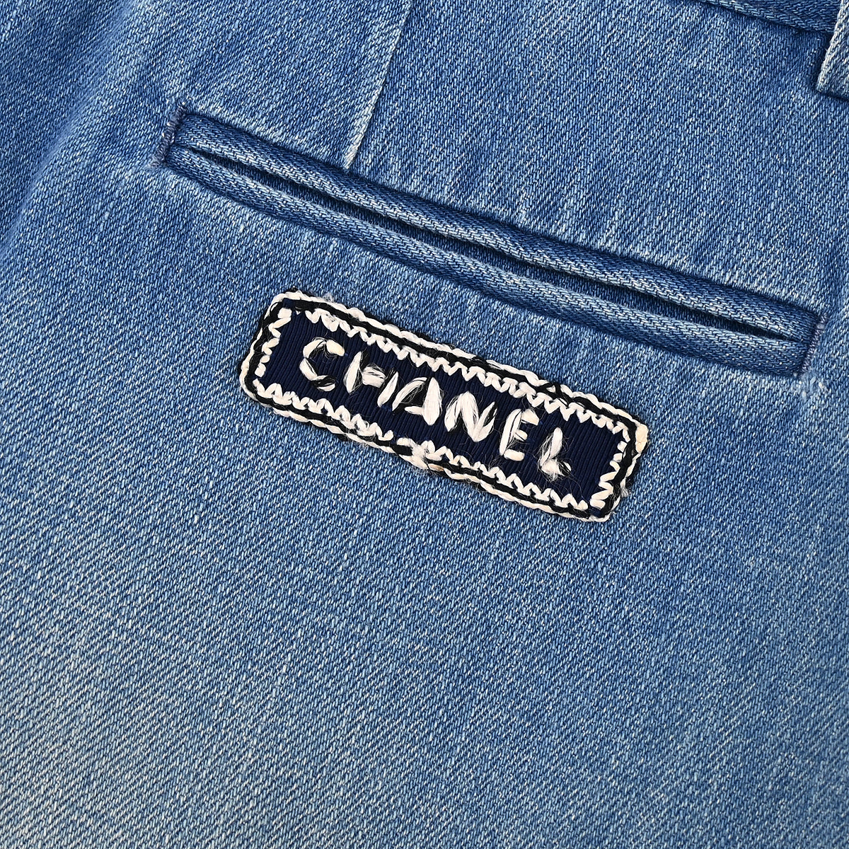Chanel 2016 Denim Blue Skirt #36
