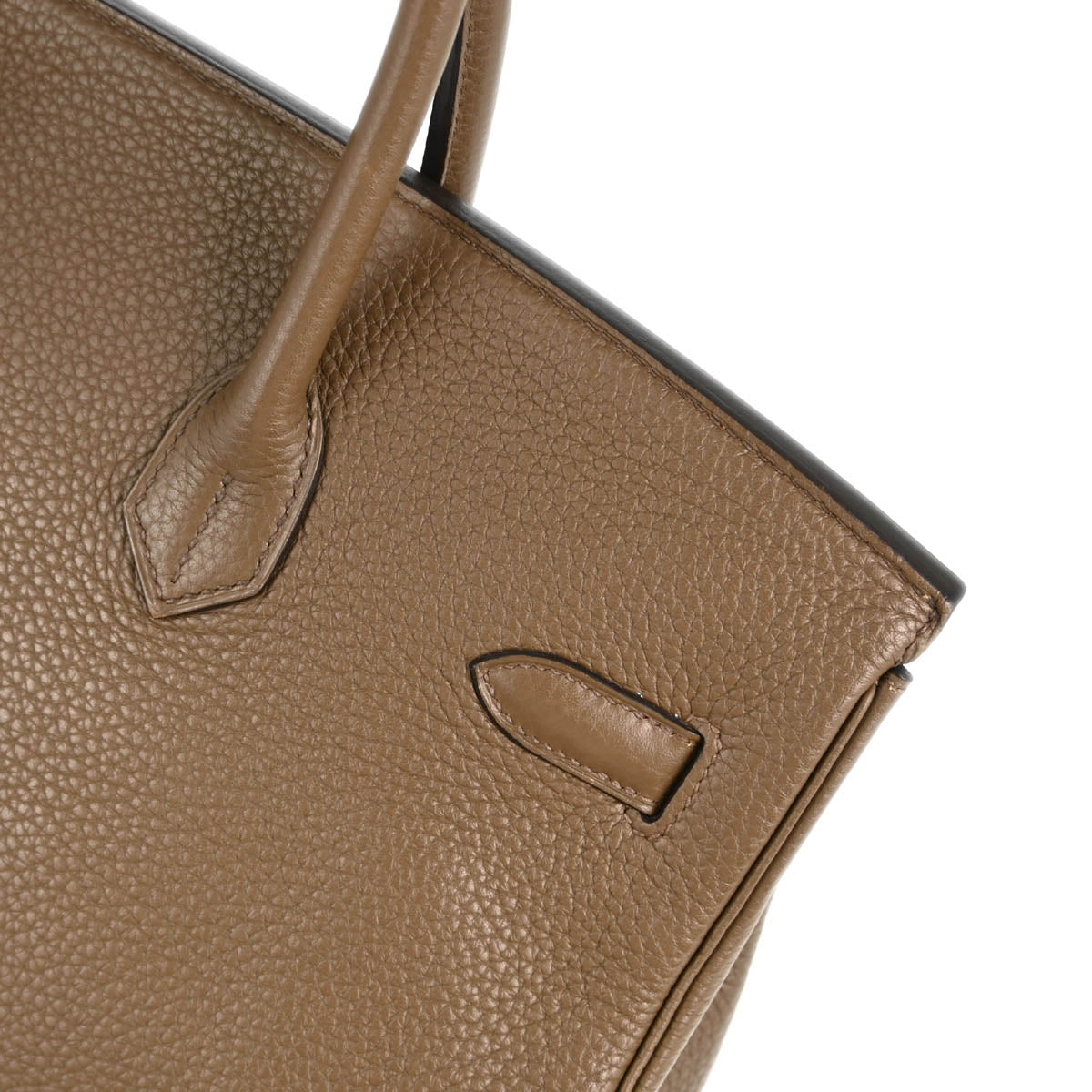 Hermes 2014 Brown Taurillon Clemence Birkin 35 Handbag