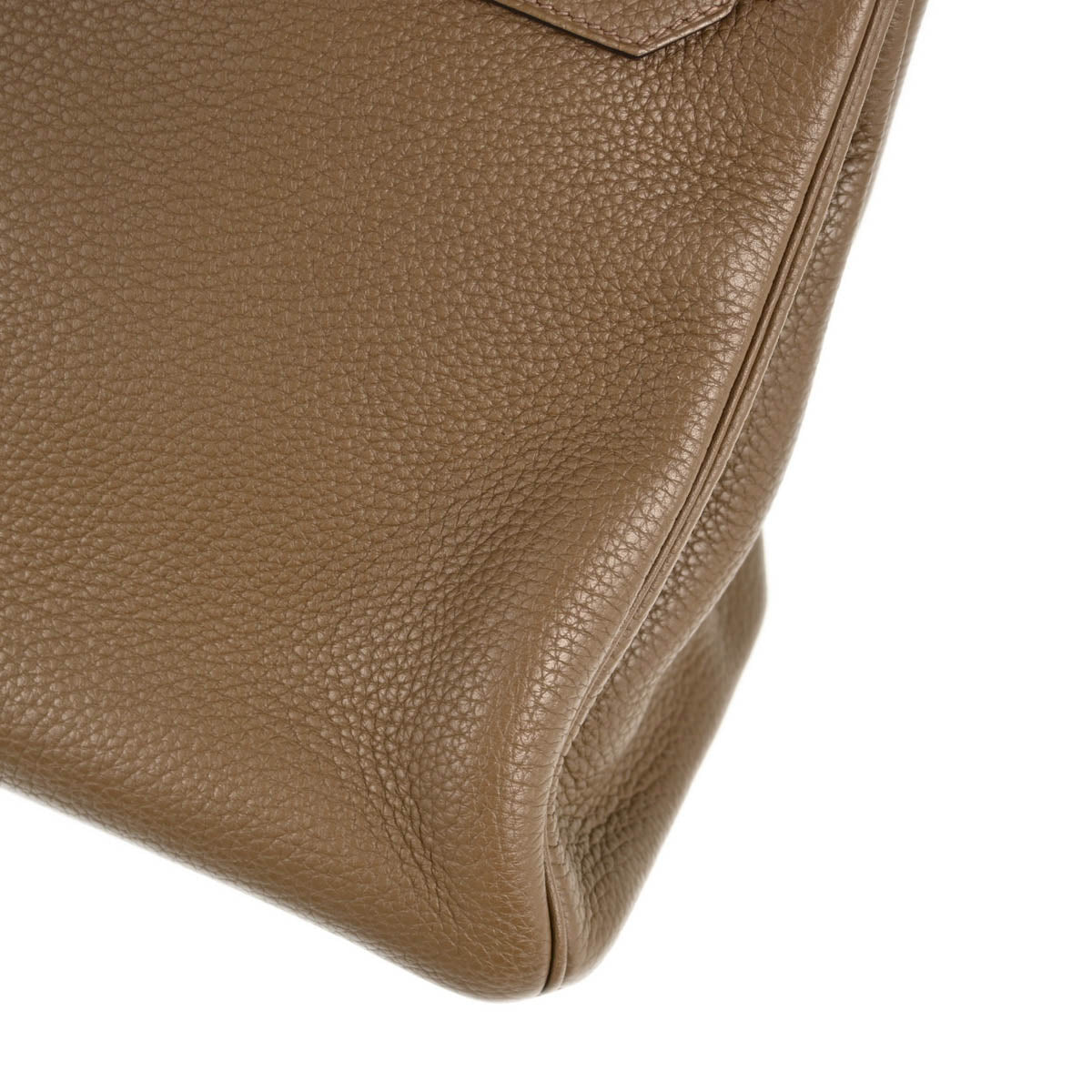 Hermes 2014 Brown Taurillon Clemence Birkin 35 Handbag