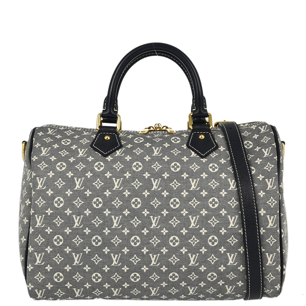 Louis Vuitton 2010 Gray Monogram Idylle Speedy Bandouliere 30 M56703