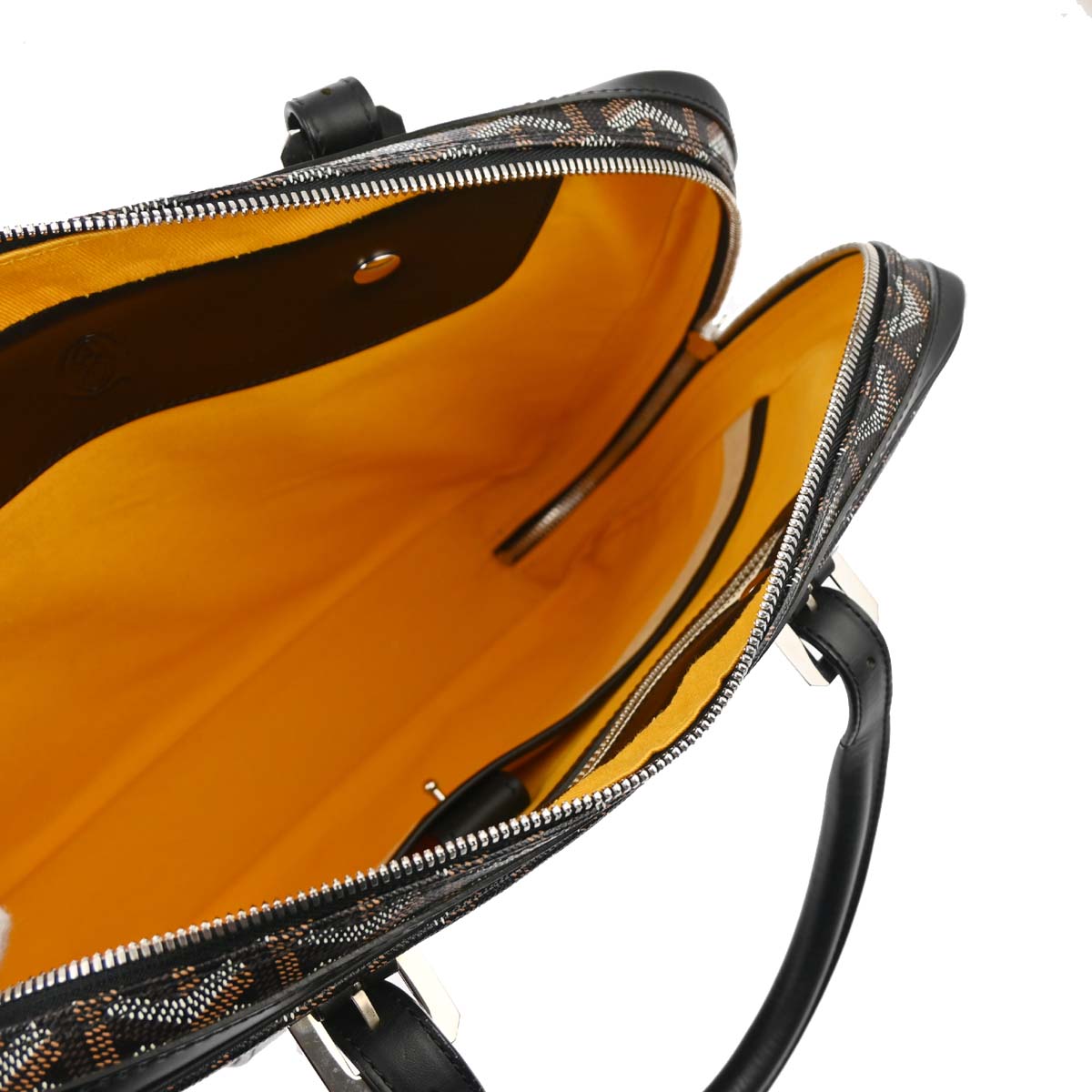 Goyard 2011 Black Diplomat Briefcase Business Handbag