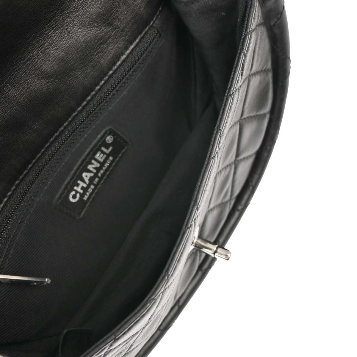 Chanel 2013-2014 Black Lambskin Hula Hoop Handbag