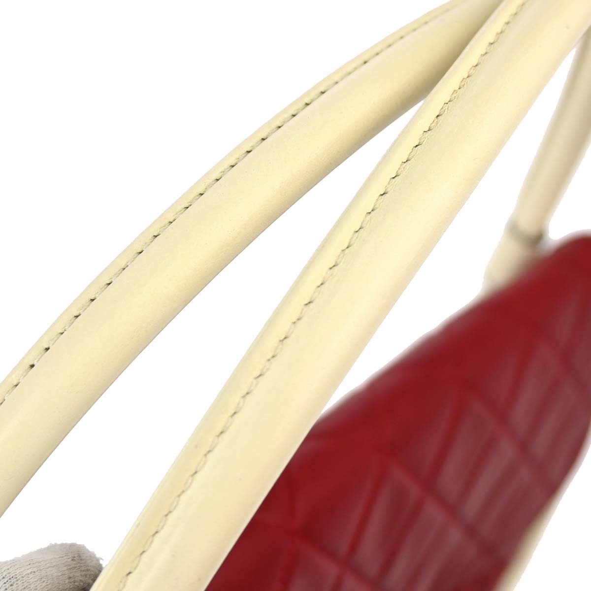 Chanel 2013-2014 Red Lambskin Hula Hoop Handbag