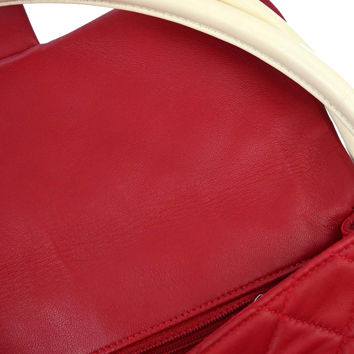 Chanel 2013-2014 Red Lambskin Hula Hoop Handbag