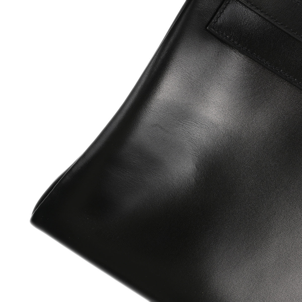 Hermes 2012 Black Box Calf Kelly 32 Retourne 2way Shoulder Handbag