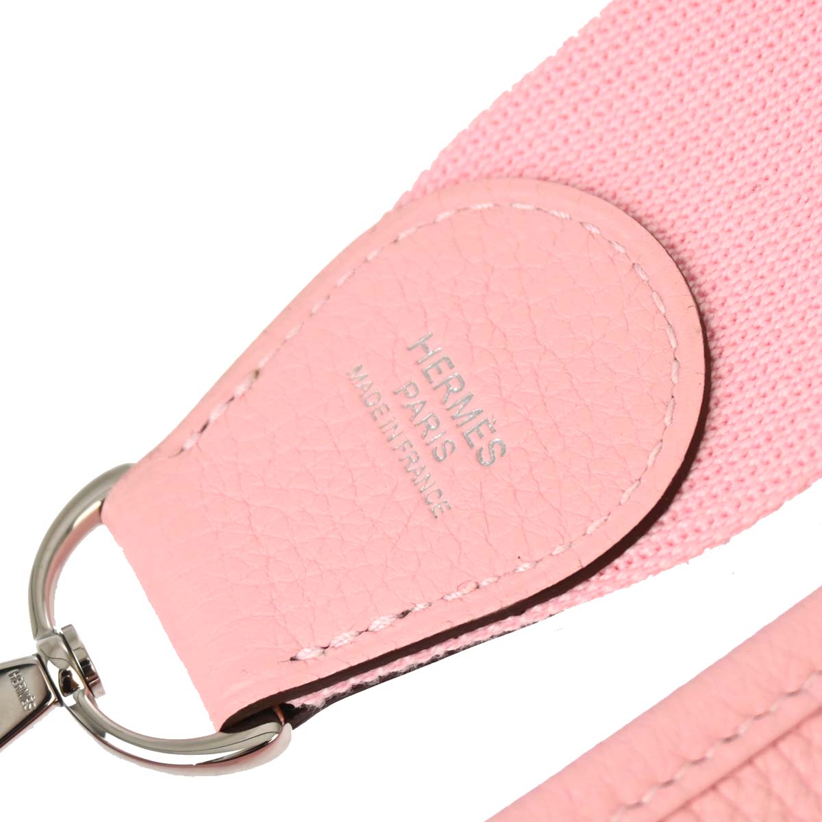 Hermes 2015 Rose Sakura Taurillon Clemence Evelyne 3 PM Shoulder Bag