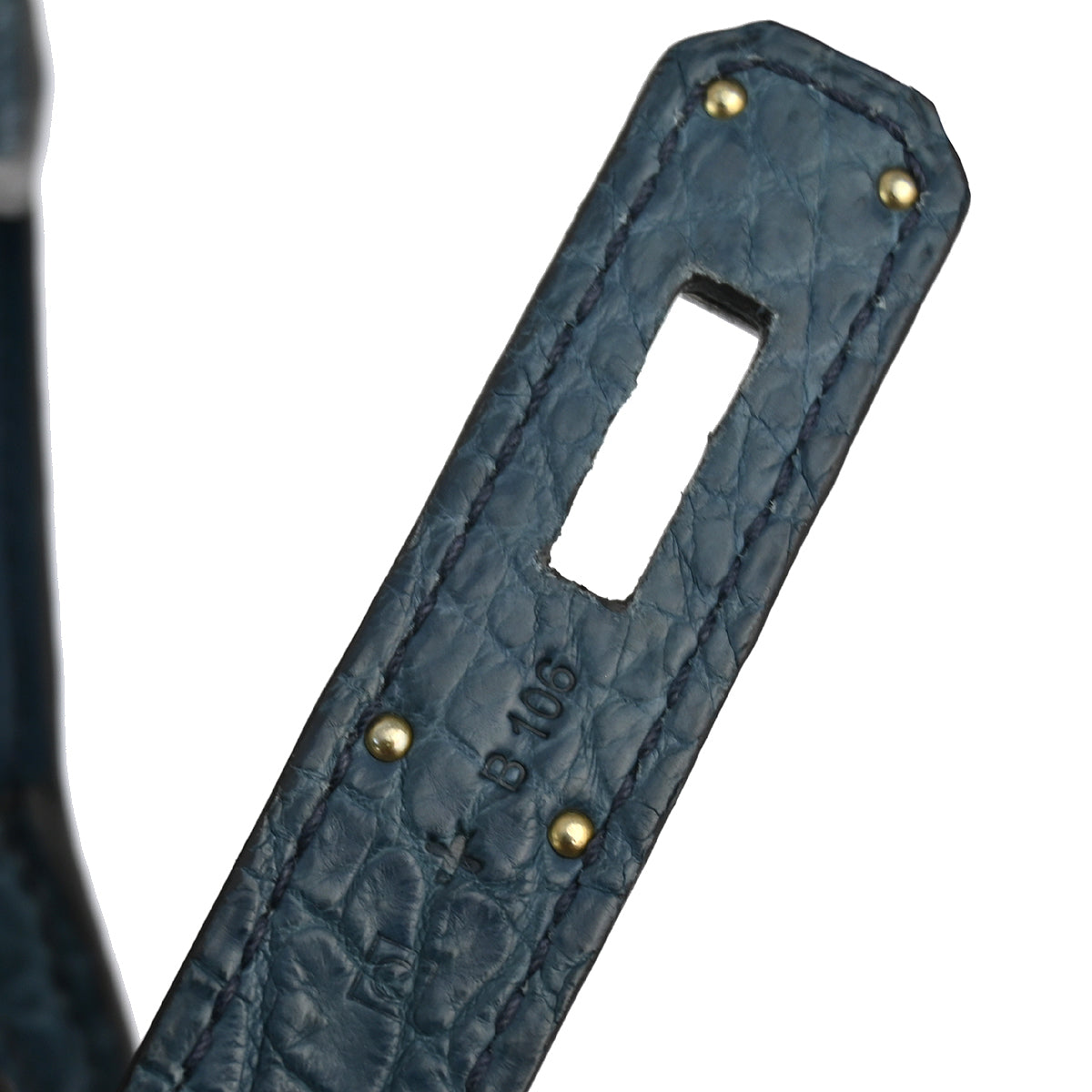 Hermes * 2013 Blue Tempete Matte Niloticus Crocodile Jypsiere 28 Shoulder Bag