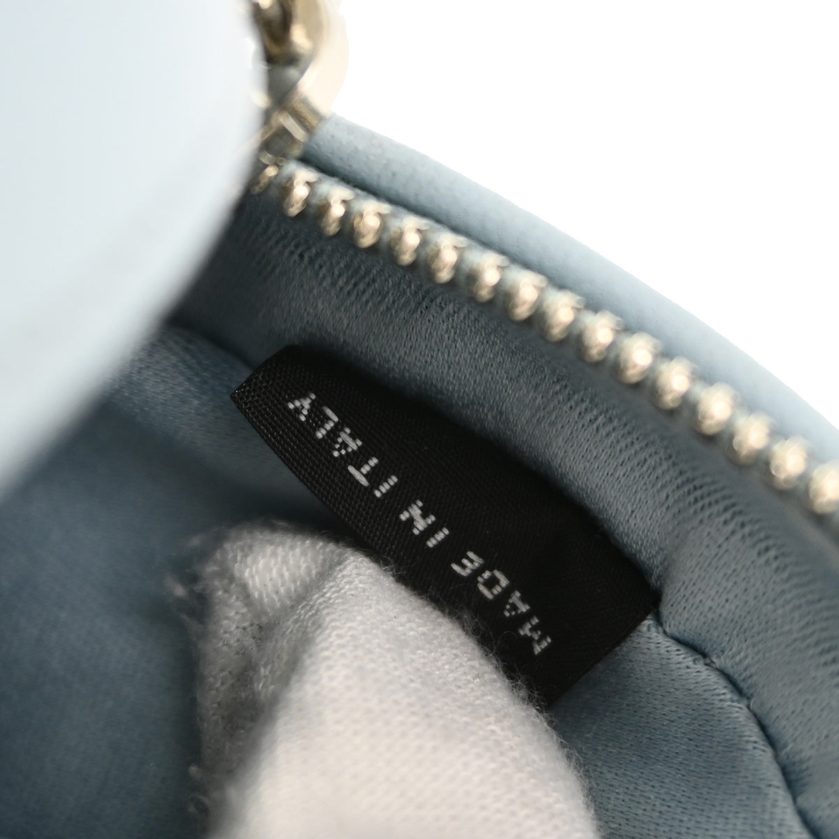 Miu Miu Blue Lambskin Matelasse Shoulder Bag