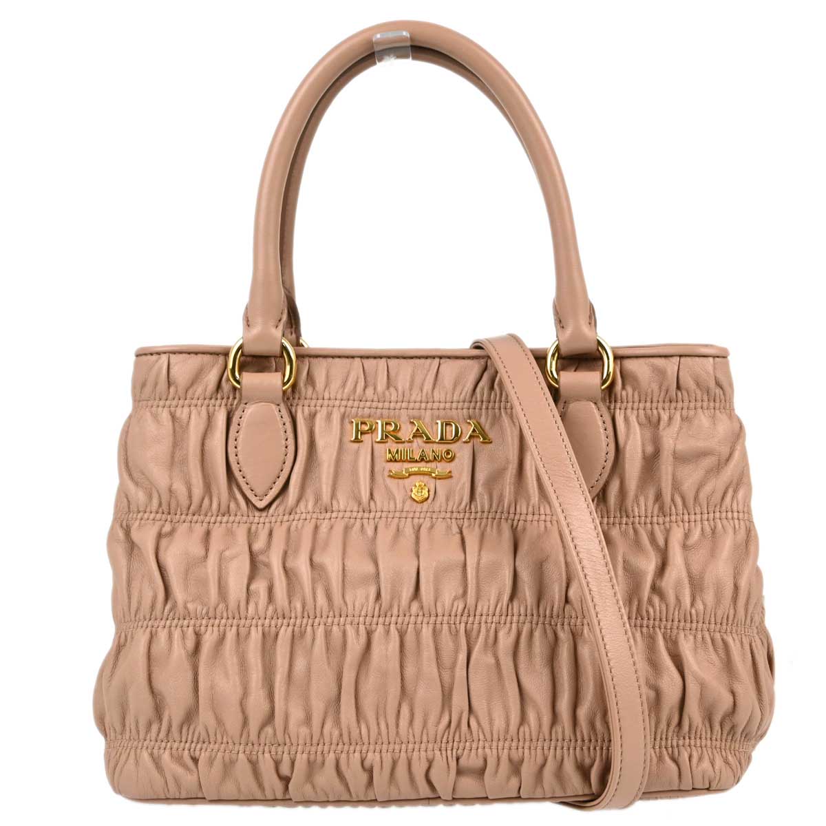 Prada Pink Lambskin 2way Shoulder Handbag
