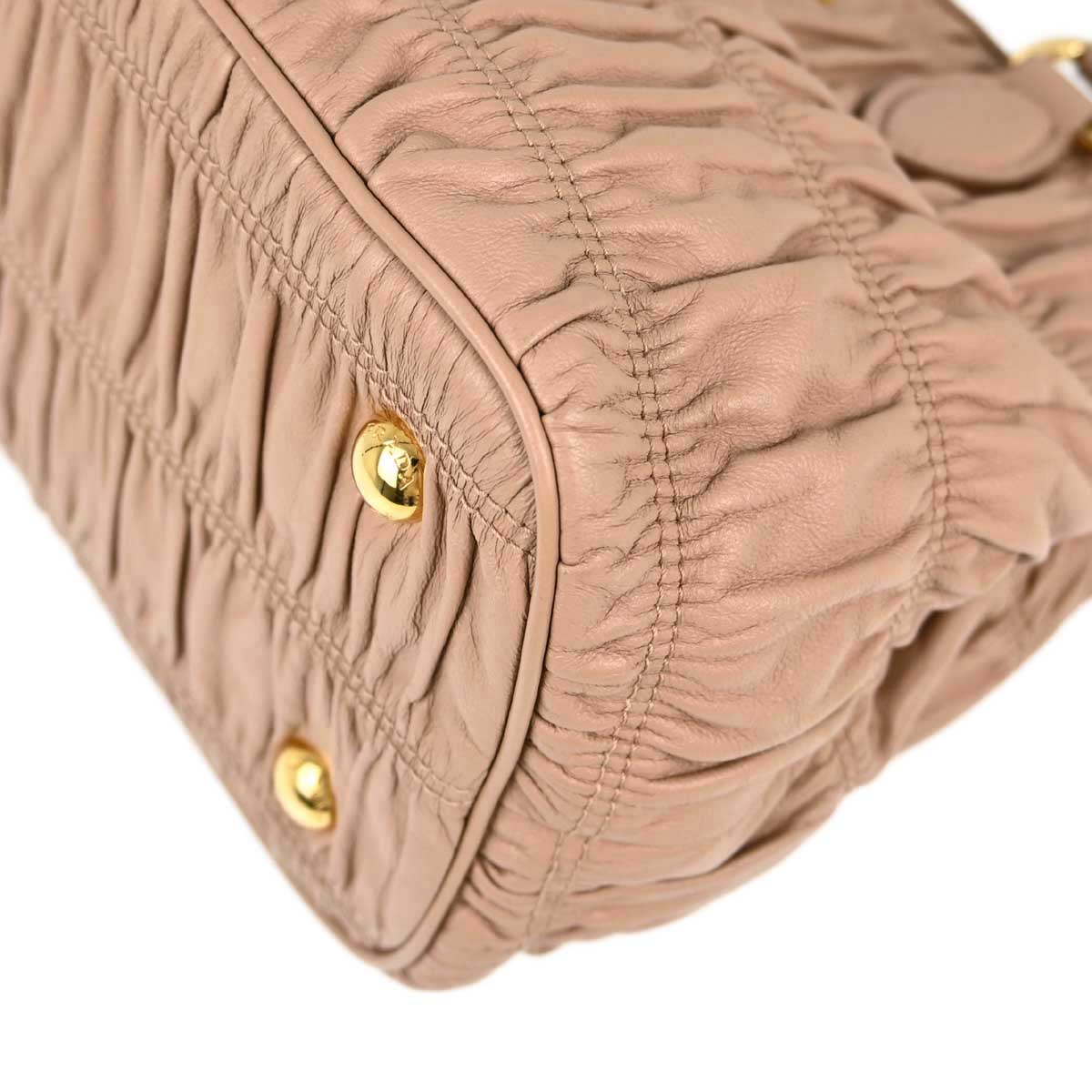 Prada Pink Lambskin 2way Shoulder Handbag