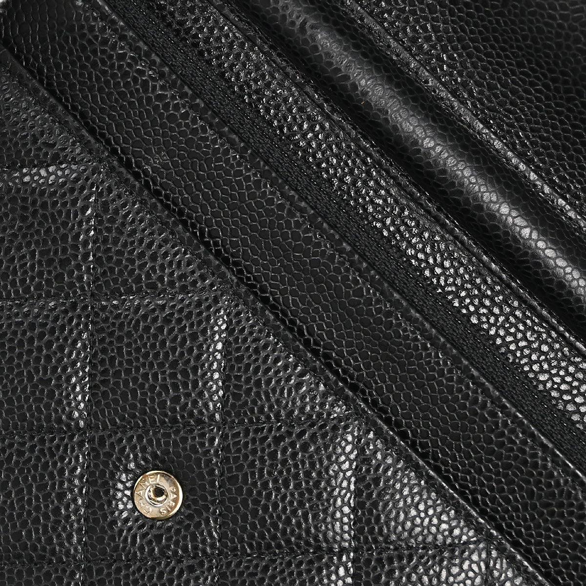 Chanel 2014 Black Caviar Classic WOC Shoulder Wallet Bag