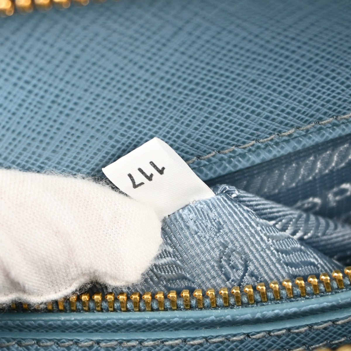 Prada 2014 Blue Calfskin Promenade Handbag