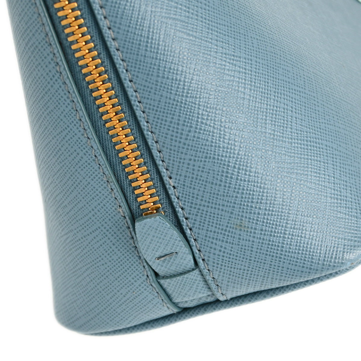 Prada 2014 Blue Calfskin Promenade Handbag
