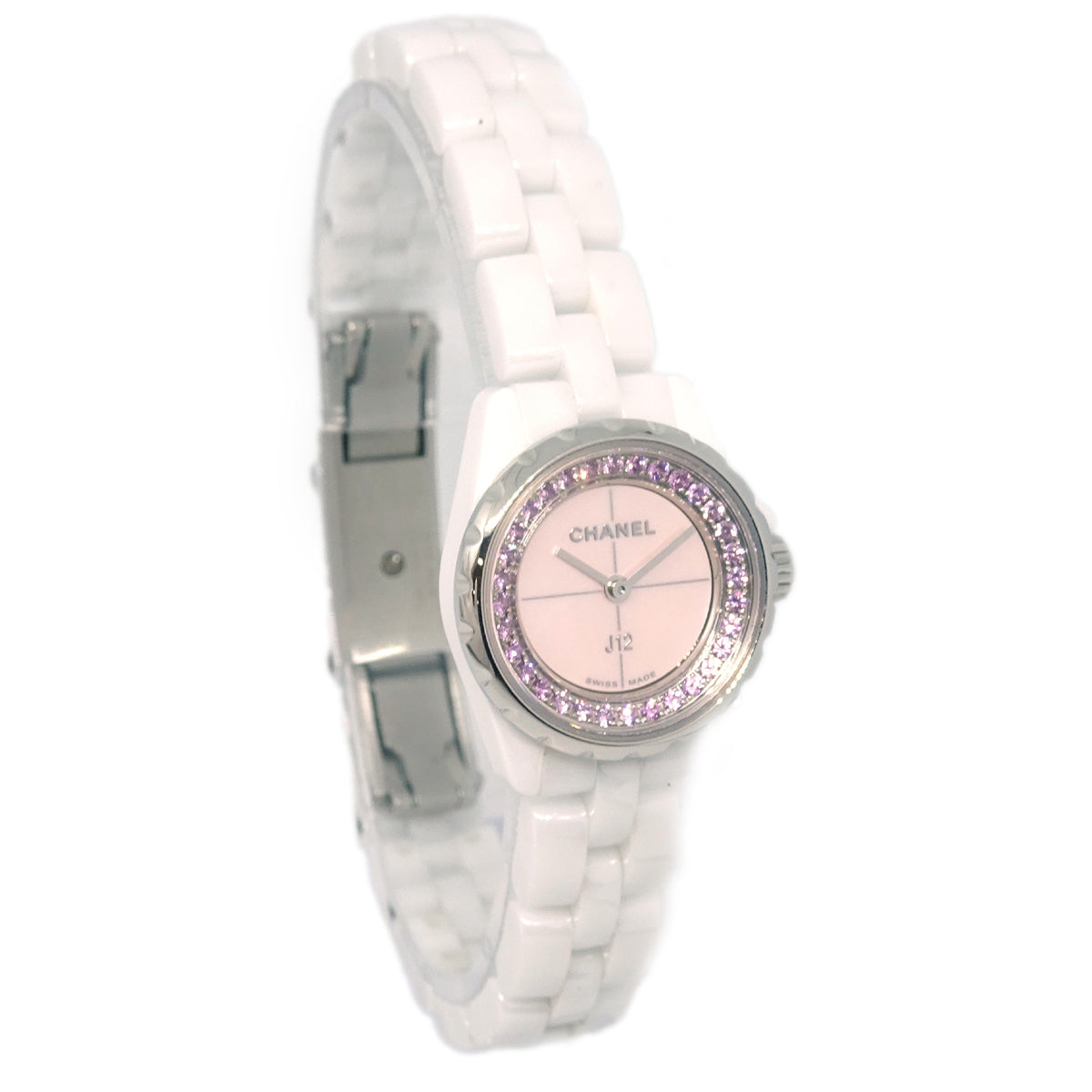 Chanel Ref.H5512 J12 XS Quartz 19mm Watch Ceramic Pink Sapphire
