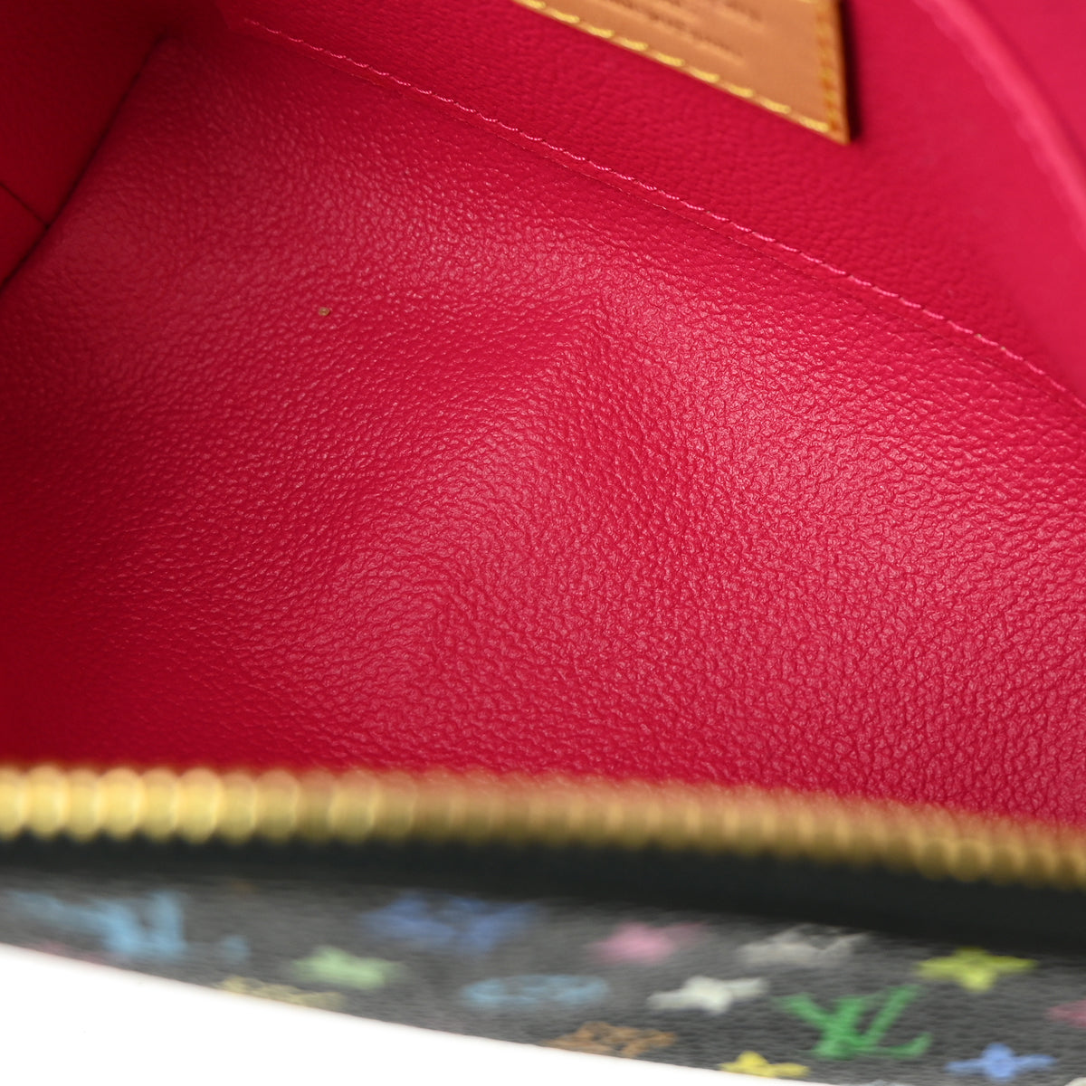 Louis Vuitton 2011 Black Monogram Multicolor Pochette Cosmetic M47355