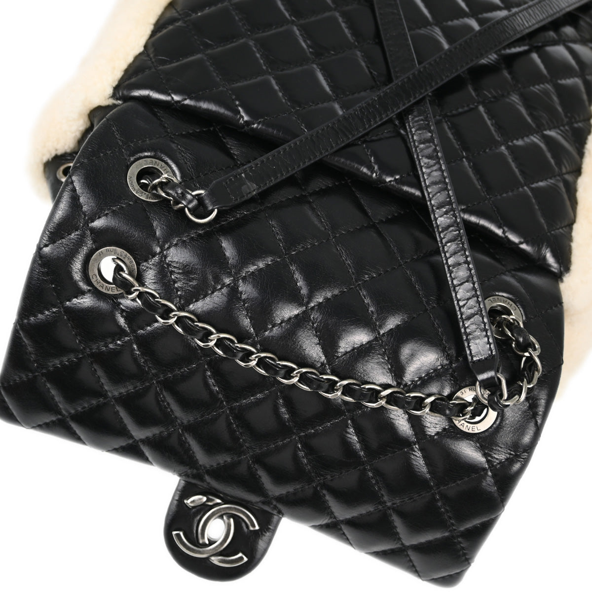 Chanel 2012-2013 Black Mouton Calfskin Backpack