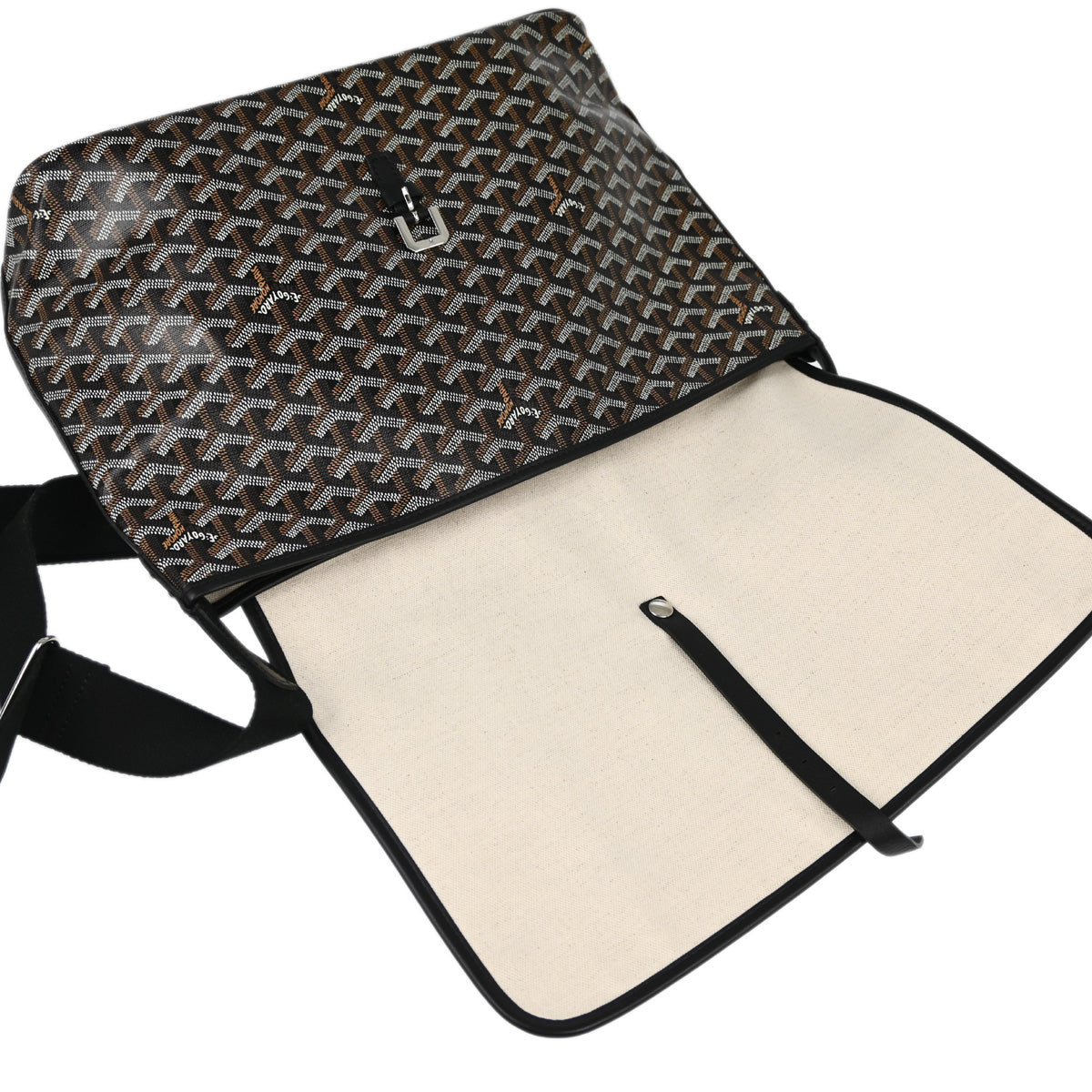 Goyard 2018 Black Capetien MM Messenger Bag