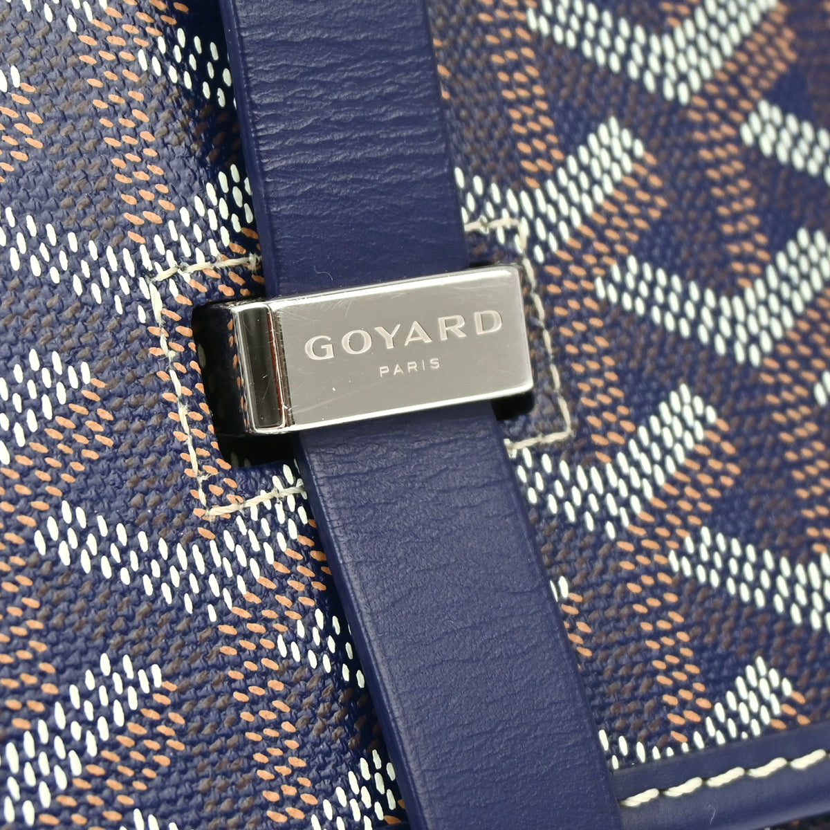 Goyard 2018 Blue Belvedere MM Shoulder Bag