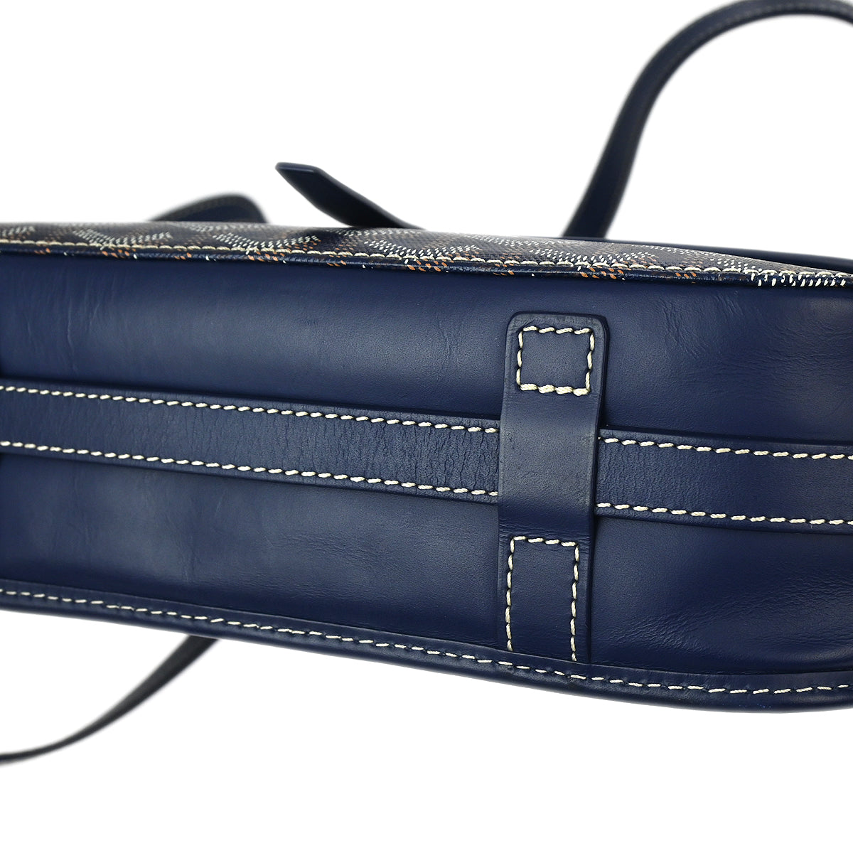 Goyard 2018 Blue Belvedere MM Shoulder Bag