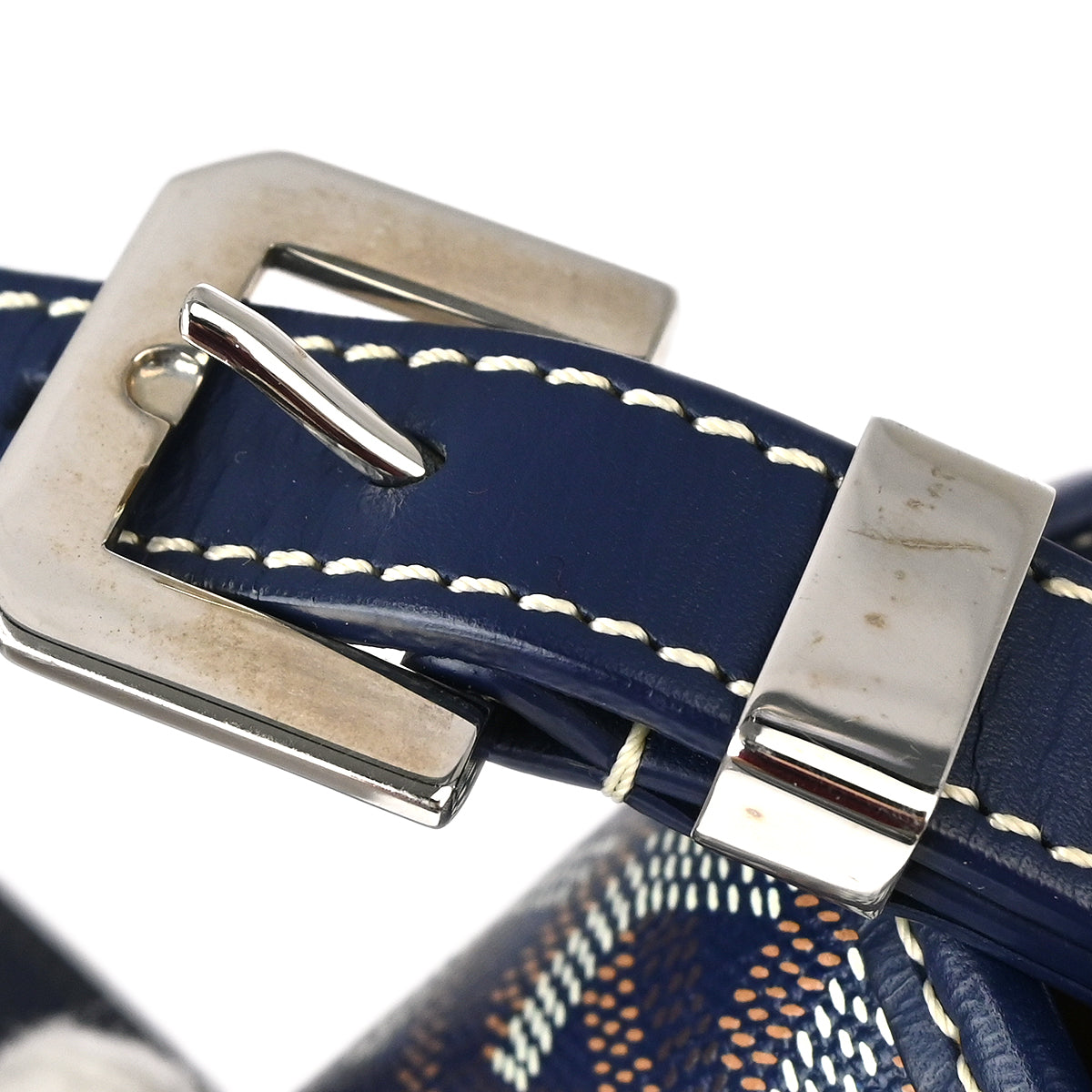 Goyard 2018 Blue Belvedere MM Shoulder Bag