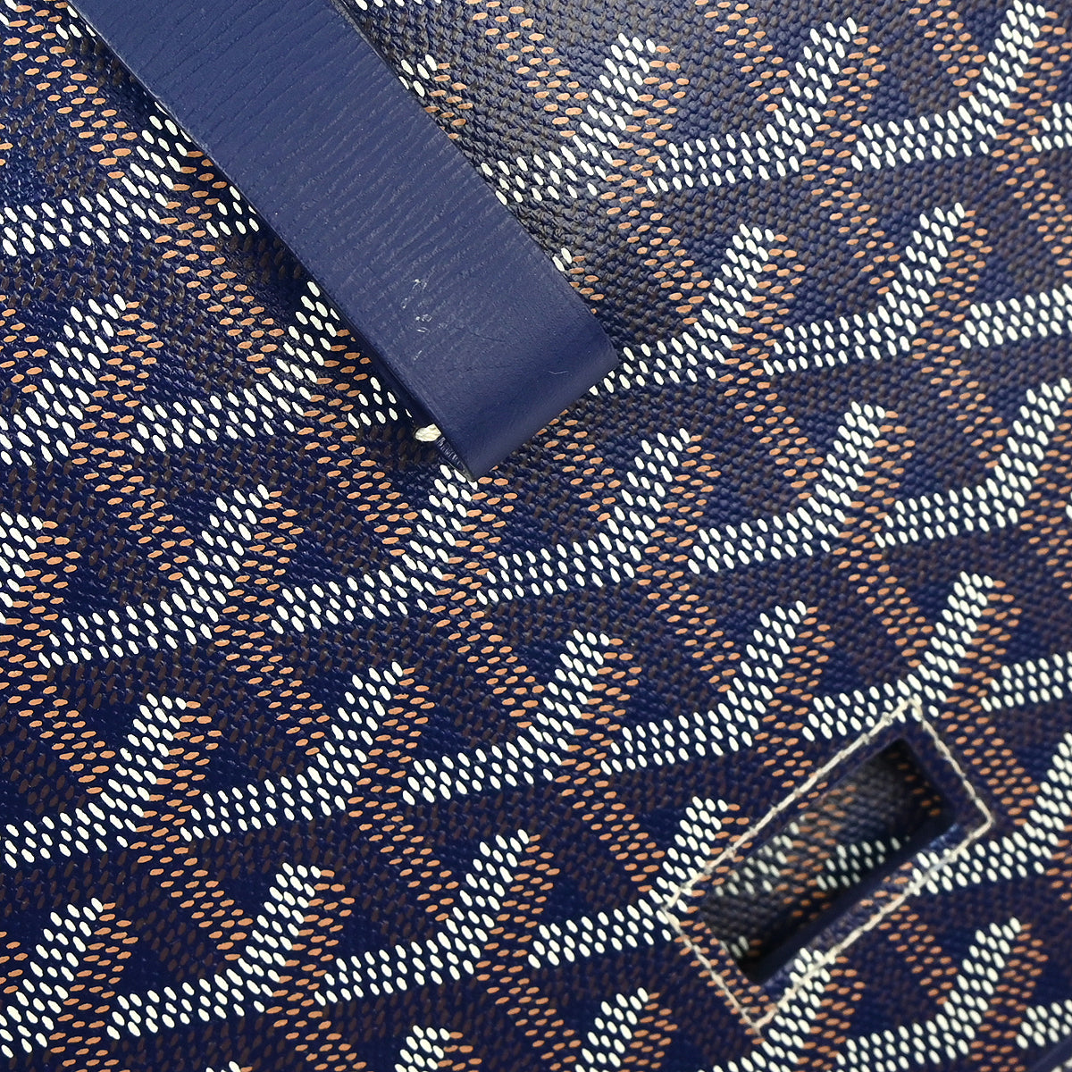 Goyard 2018 Blue Belvedere MM Shoulder Bag