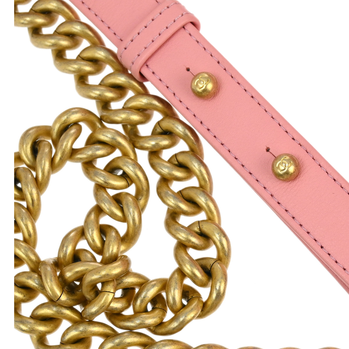 Boy Chanel 2019 Pink Calfskin Small Chain Shoulder Bag