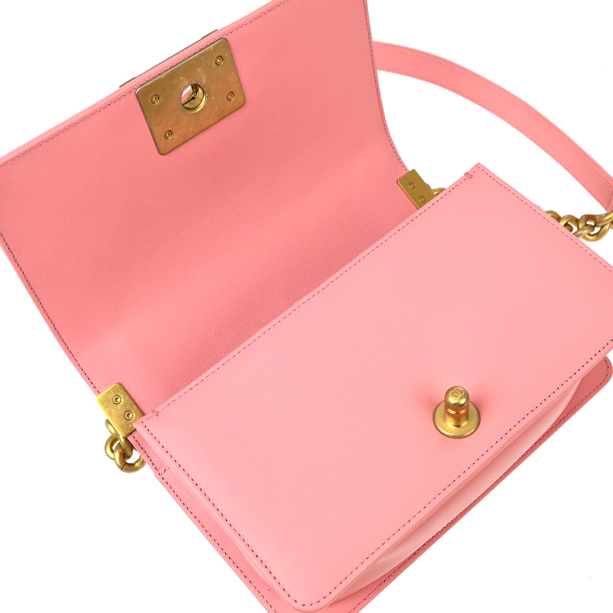 Boy Chanel 2019 Pink Calfskin Small Chain Shoulder Bag