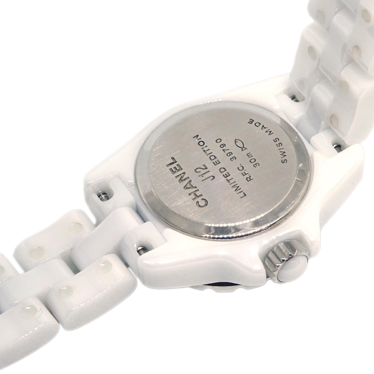 Chanel 2018 Ref.H5512 J12 XS Quartz 19mm Watch Ceramic SS Pink Sapphire