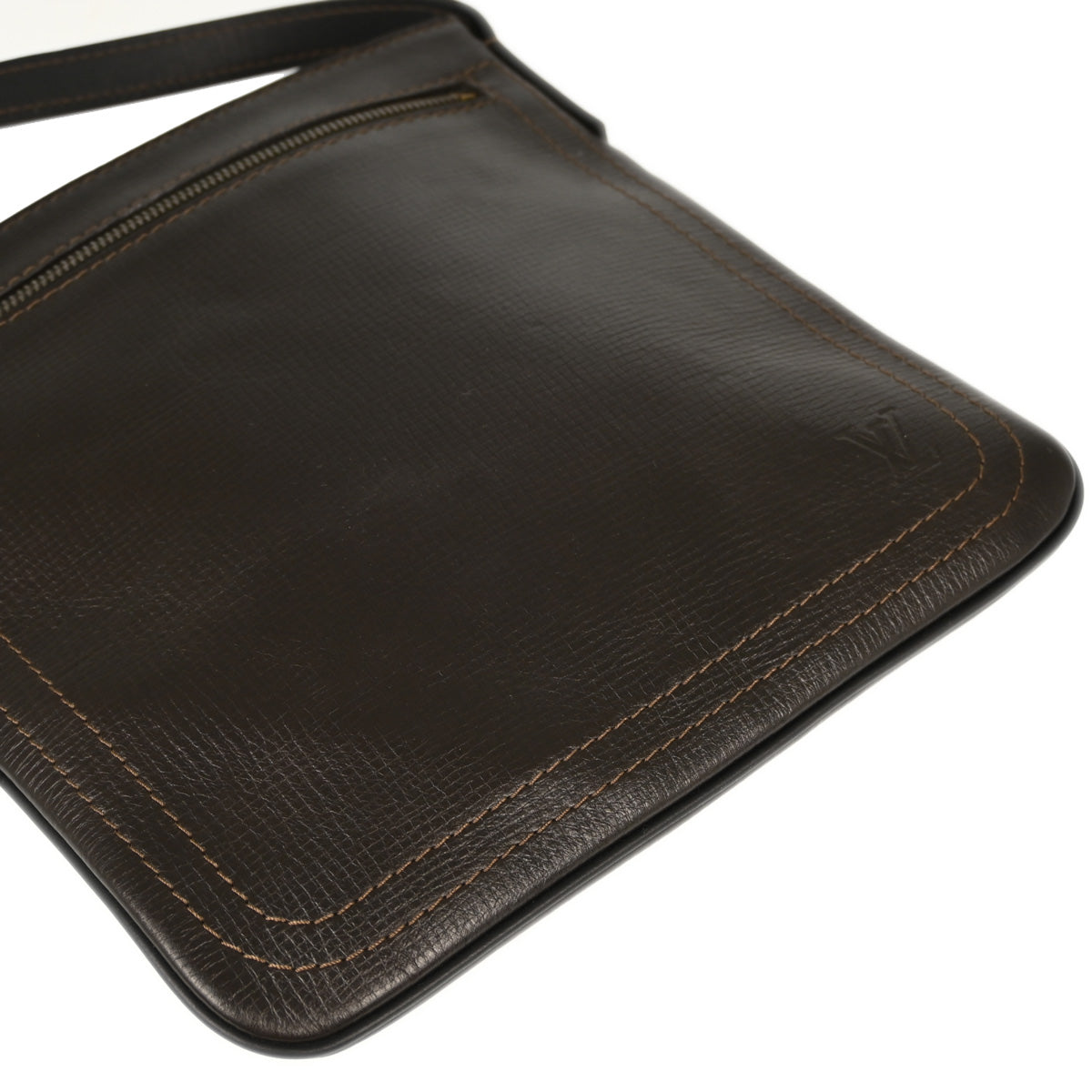 Louis Vuitton 2010 Brown Utah Pochette Shawnee Shoulder Bag M93452