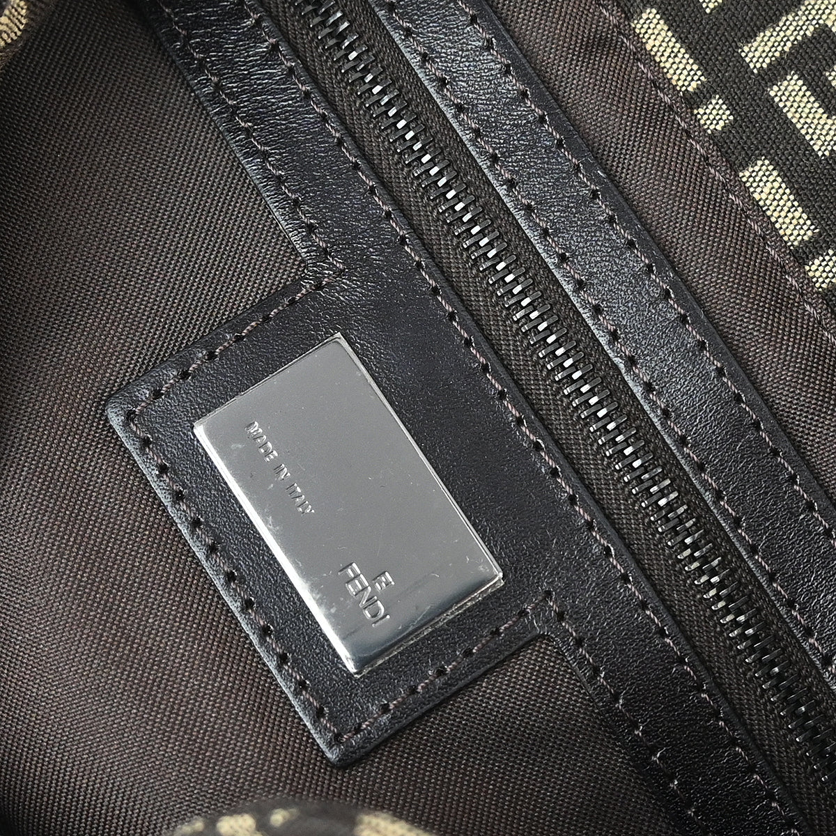 Fendi Brown Zucchino Handbag