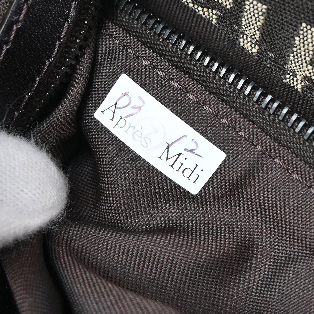 Fendi Brown Zucchino Handbag