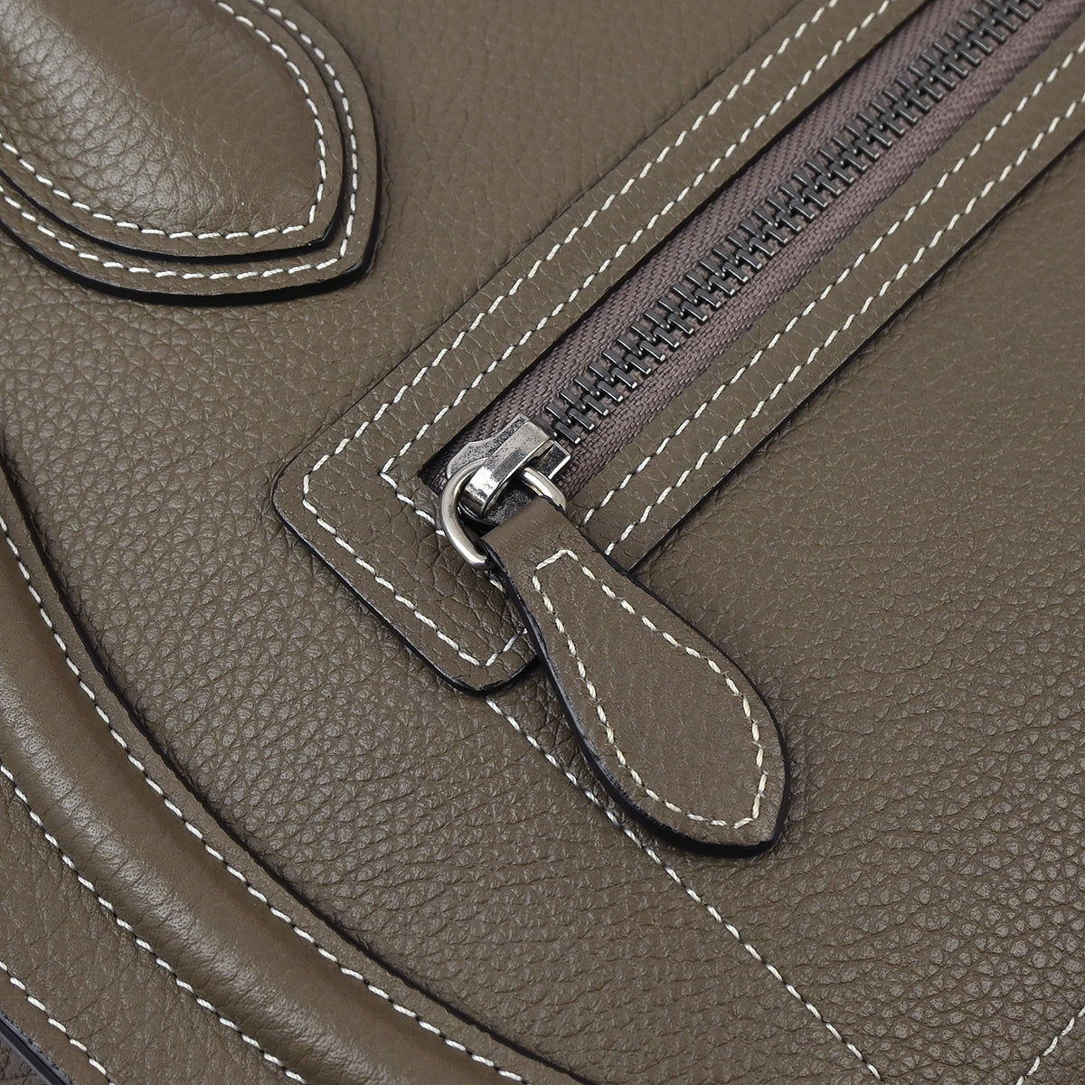 Celine Gray Micro Luggage Handbag