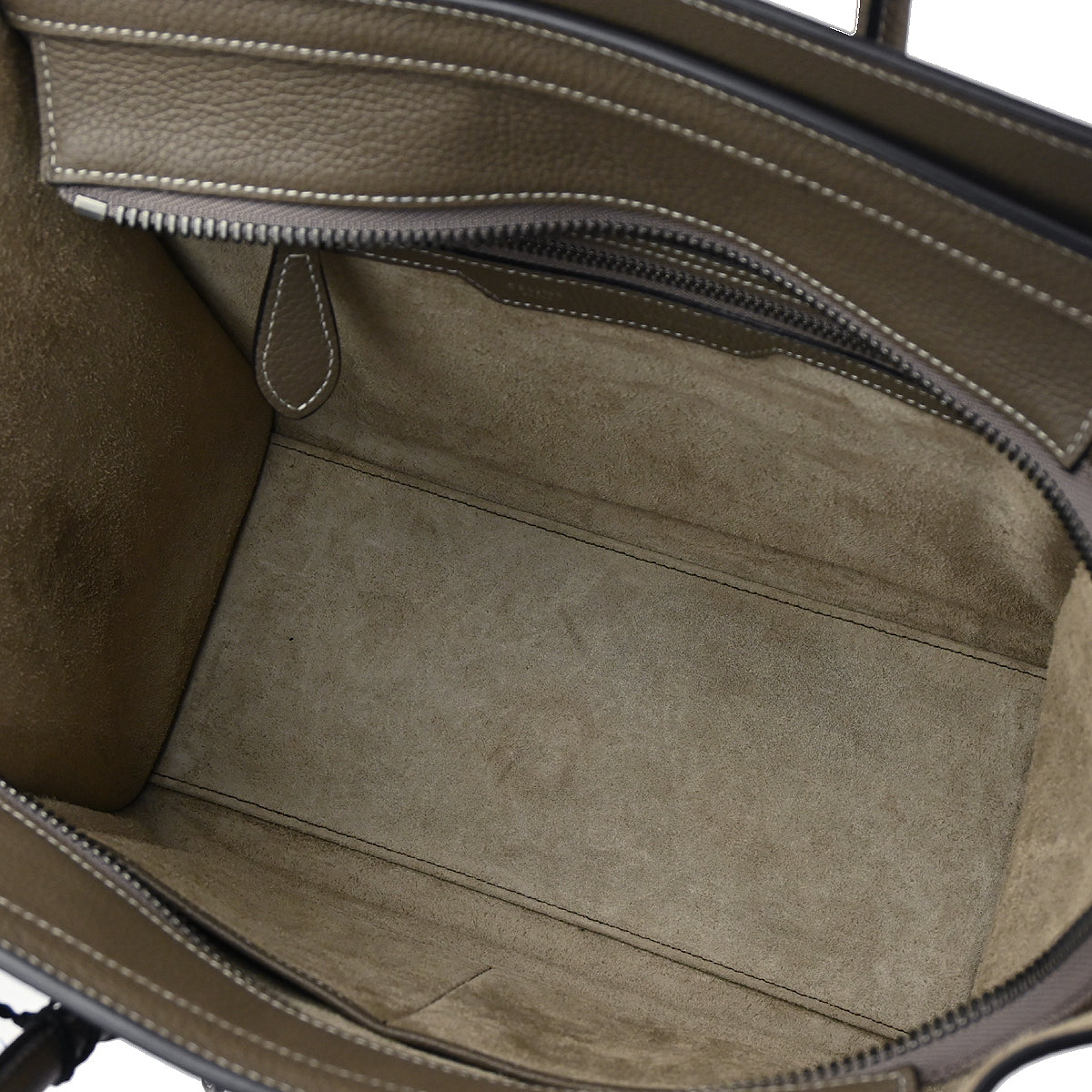 Celine Gray Micro Luggage Handbag