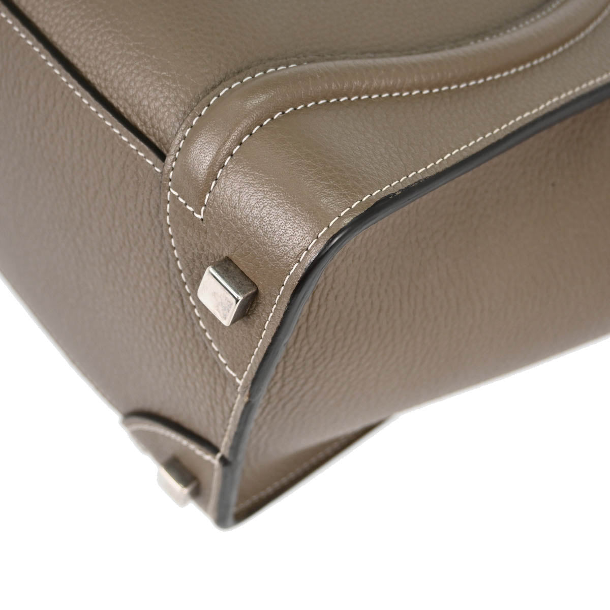 Celine Gray Luggage Micro Shopper Handbag