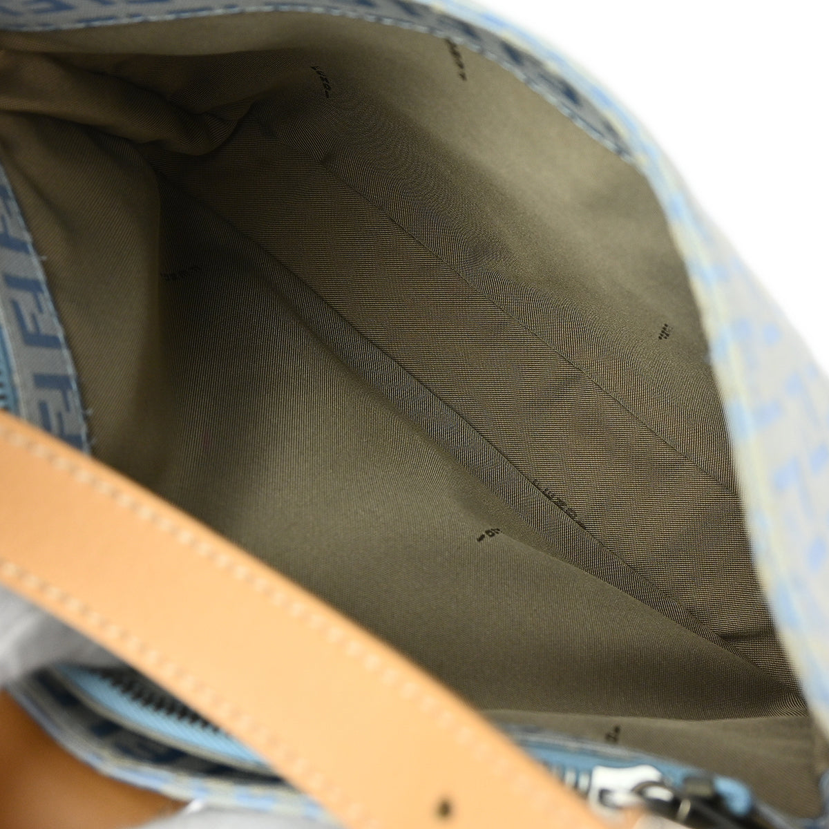 Fendi Blue Zucchino Hobo Handbag